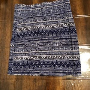 Blue Aztec Skirt